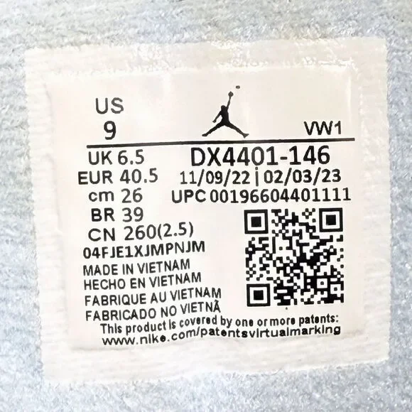 Air Jordan 2 Low Look Up In The Air Low Womens Size 9 Shoes Summit White Blue - Picture 9 of 9